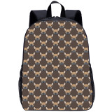 YOIYEN Bulldog Backpack Cute Carton Small Dog Print School Bag For Kids