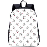 YOIYEN Bulldog Backpack Cute Carton Small Dog Print School Bag For Kids