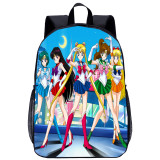 YOIYEN Sailor Moon Girls School Backpack Cartoon Anime Style Print Book Bag