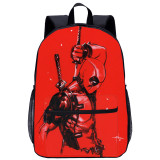 YOIYEN Deadpool Backpack Large School Student Book Bag For Children