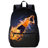 YOIYEN Large Teenager Backpack Shoot At The Basket Print School Bag Back To School