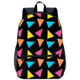 YOIYEN Triangle School Backpack Personailzed Student Book Bag For Kids