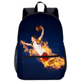 YOIYEN Large Teenager Backpack Shoot At The Basket Print School Bag Back To School