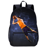 YOIYEN Large Teenager Backpack Shoot At The Basket Print School Bag Back To School