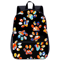 YOIYEN Dog Footprints School Backpack 3D Print Children Daypack With Laptop Compartment