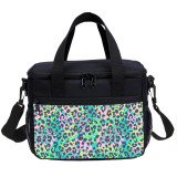 Lunch Bag School Leopard Print Insulated Cooler Bag For Business Office