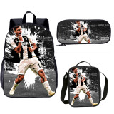 YOIYEN Football Club Juventus School Bag Teenager Boy And Girl 3 Pcs Daypack