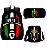 YOIYEN Football Juventus Logo Print School Bag Children Backpack 3 PCS With Messenger Bag