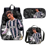 YOIYEN Football Club Juventus School Bag Teenager Boy And Girl 3 Pcs Daypack