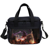 Godzilla Lunch Bag Moive Print Cool Outdoor Travel Thermal Luch Box