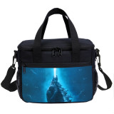 Godzilla Lunch Bag Moive Print Cool Outdoor Travel Thermal Luch Box