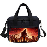 Godzilla Lunch Bag Moive Print Cool Outdoor Travel Thermal Luch Box
