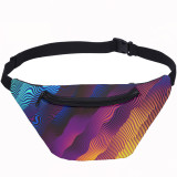 Colorful Image Print Bum Bag Women And Men Crossbody Fanny Pack