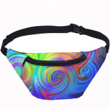 Colorful Image Print Bum Bag Women And Men Crossbody Fanny Pack