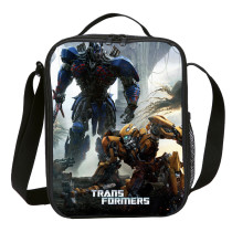 Transformers Tote Meal Thermal Lunch Bag Teenager Cooler Bag For School