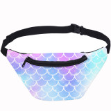 Colorful Mermaid Scales Fanny Pack Women Waist Bag For Sport