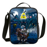 Cartoon Gravity Falls Lunch Bag School Kids Anime Small Cooler Bag