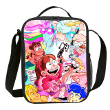 Cartoon Gravity Falls Lunch Bag School Kids Anime Small Cooler Bag
