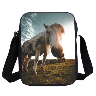 Horse Print Messenger Bag Small Crossbody Bag For Kids And Teenager
