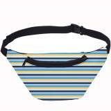 Personailzed Strip Print Bum Bag Women And Men Fanny Pack For Running