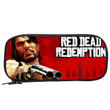 Red Dead Redemption 2 Pencil Bag Large Capacity Stationery Bag For Children