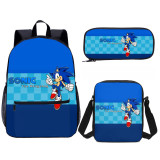 YOIYEN Sonic The Hedgehog School Backpack Set Boy And Girl Student Book Bag