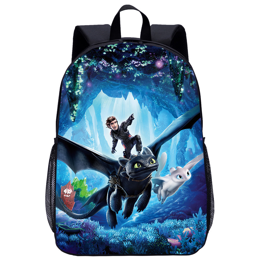 How to Train Your Dragon Backpack 17 Inch Large Capacity Teenager Daypack