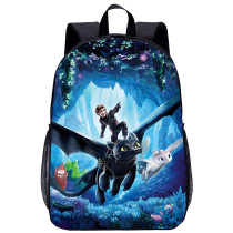 YOIYEN How to Train Your Dragon Backpack 17 Inch Large Capacity Teenager Daypack