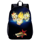 YOIYEN Sonic the Hedgehog Backpack Large Capacity Teenager Daypack Back To School