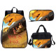 Wings Of Fire Backpack Set Boy And Gril Cartoon School Daypack For 1-6 Grade