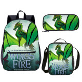 Wings Of Fire Backpack 3 PCS Set  With Lunch Bag Back To School Best Gift