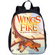 YOIYEN Wings Of Fire Kindergarden Backpack Cute Little Kids School Book Bag