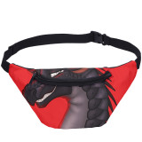Wholesale Wings Of Fire Fanny Pack Cartoon Gragon Print Wait Bag For Sport