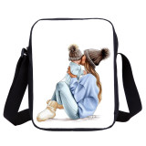 Super Mom Print Small Messenger Bag Outdoor Travel Small Satchel Bag For Grils