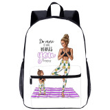 YOIYEN Super Mom School Backpack Teenager School Book Bag For Outdoor Travel