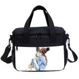 Super Mom Print Kids Lunch Bag Adult Office Thermal Instulated Cooler Bag