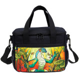 Wings Of Fire Lunch Bag Cartoon Dargon Print Tote Cooler Bag For Office And School