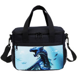 Wings Of Fire Lunch Bag Cartoon Dargon Print Tote Cooler Bag For Office And School