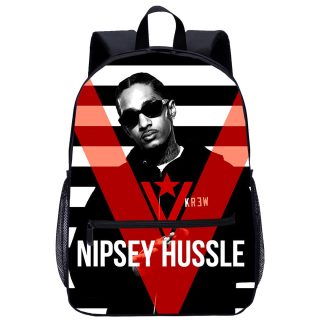 YOIYEN Nipsey Hussle School Backpack Large Capacity Student Book Bag For Travel