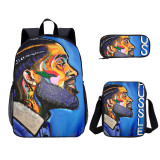 Nipsey Hussle Backpack Set 3 PCS School Book Bag For Teenager