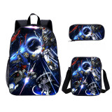 MOBILE SUIT GUNDAM School Backpack Set 3 PCS Student Book Bag For Kids