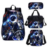 Wholesale Backpack Set For Children MOBILE SUIT GUNDAM School Bag 4 Pcs