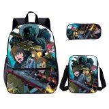 Space Battleship Yamato 3 PCS School Bag Wholesale Children School Backpack Set