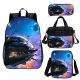Wholesale School Backpack Set Space Battleship Yamato 4 PCS Kids School Bag