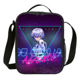 Wholesale Cartoon Print Lunch Bag Neon Genesis Evangelion Small Instulated Thermal Bag