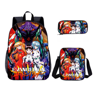 Neon Genesis Evangelion Backpack Set Wholesale Cartoon Kids School Bag