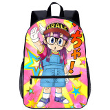 YOIYEN Dr. Slump Large School Backpack Janpan Cartoon Style School Book Bag
