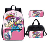 YOIYEN Wholesale Cartoon School Backpack Dr. Slump School Bag Set For Girl