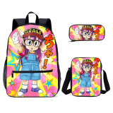 YOIYEN 3PCS School Daypack Cartoon Dr. Slump Large Capacity School Bag Set Wholesale
