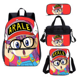 YOIYEN Wholesale 4PCS School Book Bag Dr. Slump Cartoon Print School Backpack In Bulk
